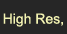 High Resolution Portfolio